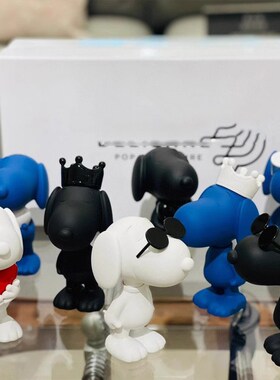 史努比手办公仔潮流艺术摆件ins高级轻K奢办公桌家居装饰女生礼物