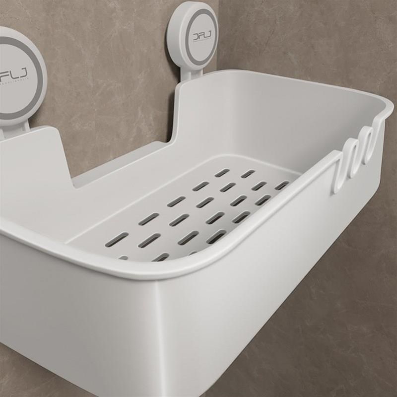 品质吸盘卫生间浴室置物架免打C孔壁挂式厕所洗手间收纳架子