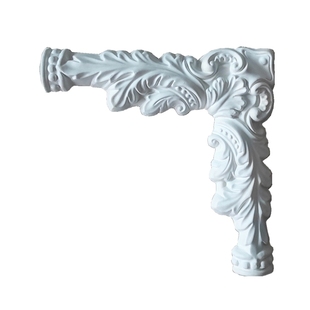 极速背景墙雕花欧式 饰天花板转 石膏s角花电视墙小角花客厅棚顶装