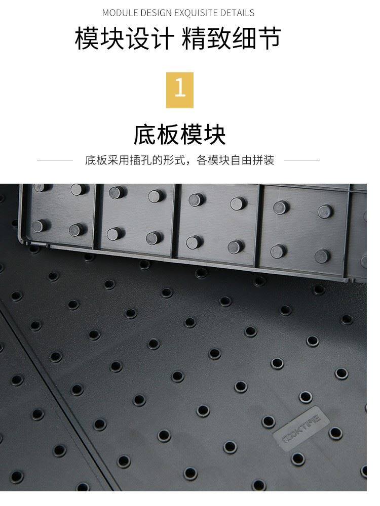 酷太厨房抽屉碗碟架家用餐具碗盘收纳置物架沥水碗柜分隔式放碗架