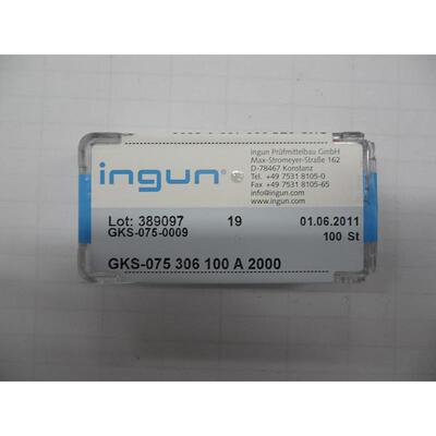 原装正品 德国INGUN探针 GKS-075 306 100A2000