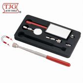 伸缩型吸棒附磁头反射镜5件套 台湾TJG E2049 附磁头反射镜