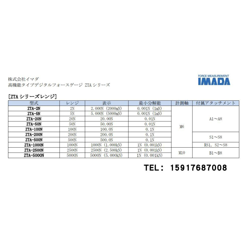 。IMADA依梦达分离传感推拉力计ZTS-DPU-2N 5N 10N 20N 50N 100N