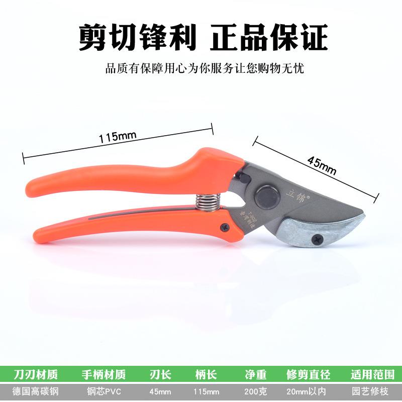 台湾进口园艺剪树枝剪园林果树苗木省力修枝剪摘果剪锋利耐用剪刀
