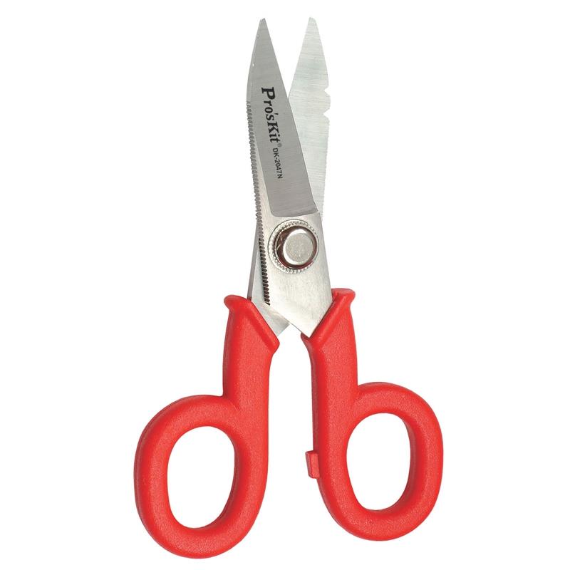 原装台湾宝工电工剪刀剥线刀电工刀电缆剪线槽剪子 DK-2047N剪刀