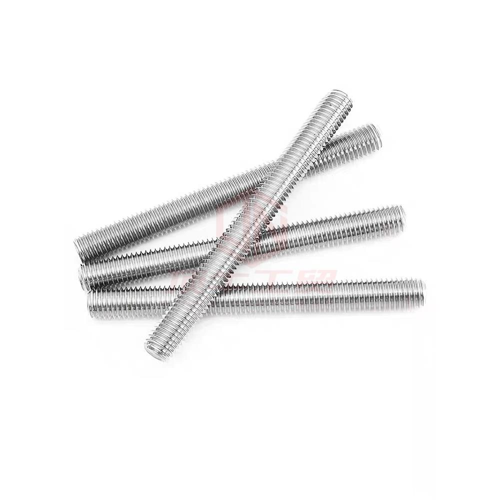 304不锈钢丝杆牙条牙棒1米长通丝吊顶DIN975全牙M2M2.5M3M4M5M6M8