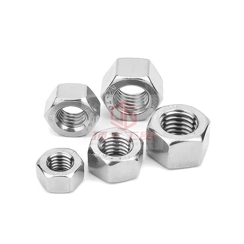 304/316不锈钢螺母DIN934外六角螺丝帽细牙左旋反牙右旋正牙并帽