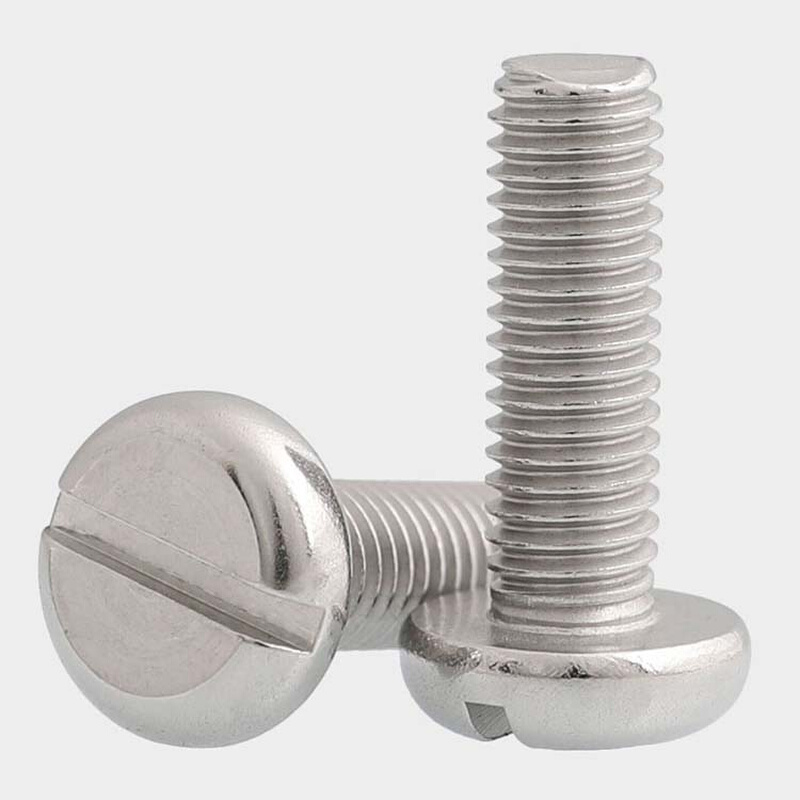 。M4M5M6M8 304不锈钢圆头一字开槽螺丝钉/盘头螺栓*5x6x8x10x20x