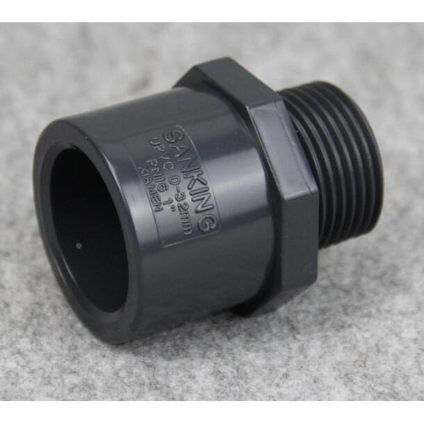 国标 三厘 UPVC水管管件 外牙直接外丝接头阀接头螺纹接