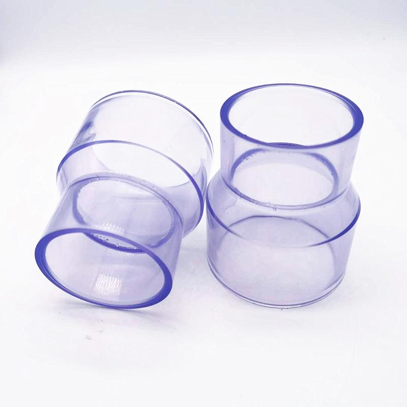 UPVC透明大小头观察管PVC液位管保护管透明可视养鱼管透明硬管