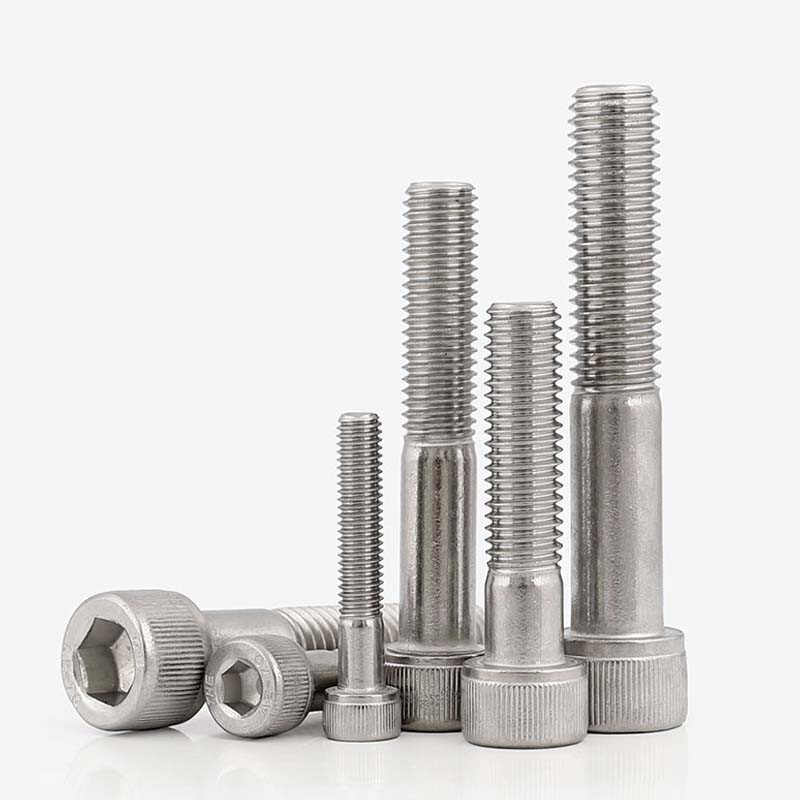 。M4M5M6M8M10M12mm半牙内六角螺丝钉 304不锈钢加长圆柱头杯头螺