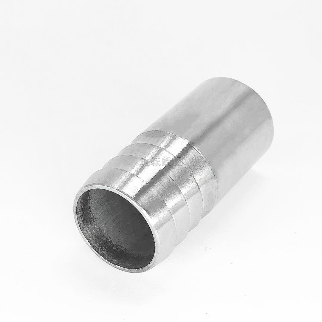 304不锈钢焊接宝塔单头宝塔软管水管胶管皮管接头水嘴倒刺竹节4分