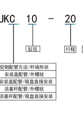 SMC真空型气缸ZCUKC ZCD-UKC ZCDUKR ZCUKR10-5D5-10D-1D-20D30D