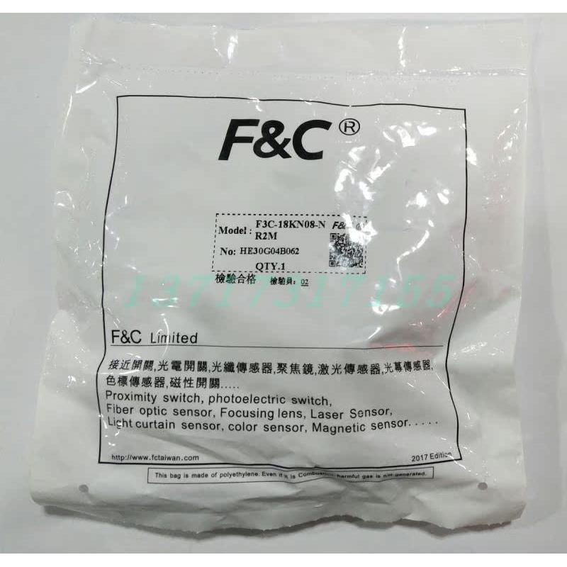 F&C嘉准接近开关F3C-18KN08-N  R2M