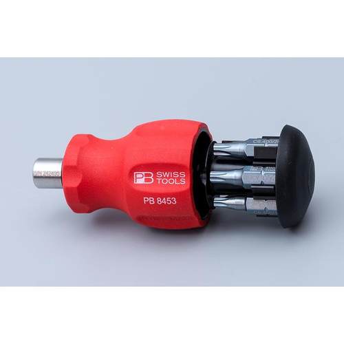 瑞士PB Swiss Tools PB 8453紧凑型短柄起子萝卜头储藏式螺丝批