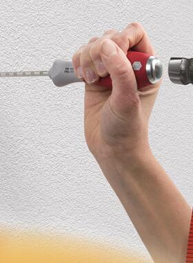 德国Wiha威汉SB534S5可敲击冲孔穿心十字螺丝批带刻度尺41289