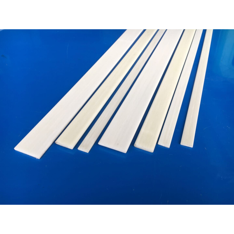 。白色实心硬塑料方棒 塑料棒 纤维高弹性方条扁条2米长 6*6 4*10