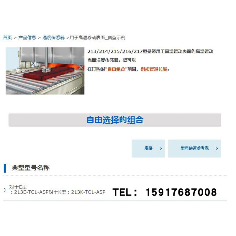 。原装日本ANRITSU安立高温移动表面温度探头213E-TC1-ASP/ANP