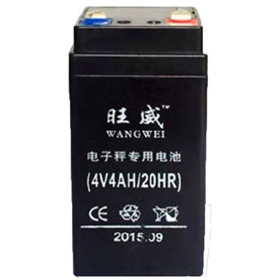 电子秤电池旺威专用台称通用4V蓄电池4V4AH20HR童车6V玩具车电瓶