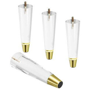 亚克力沙发脚透明水晶柱子桌脚垫高支撑腿茶几玻璃家具橱柜脚床脚