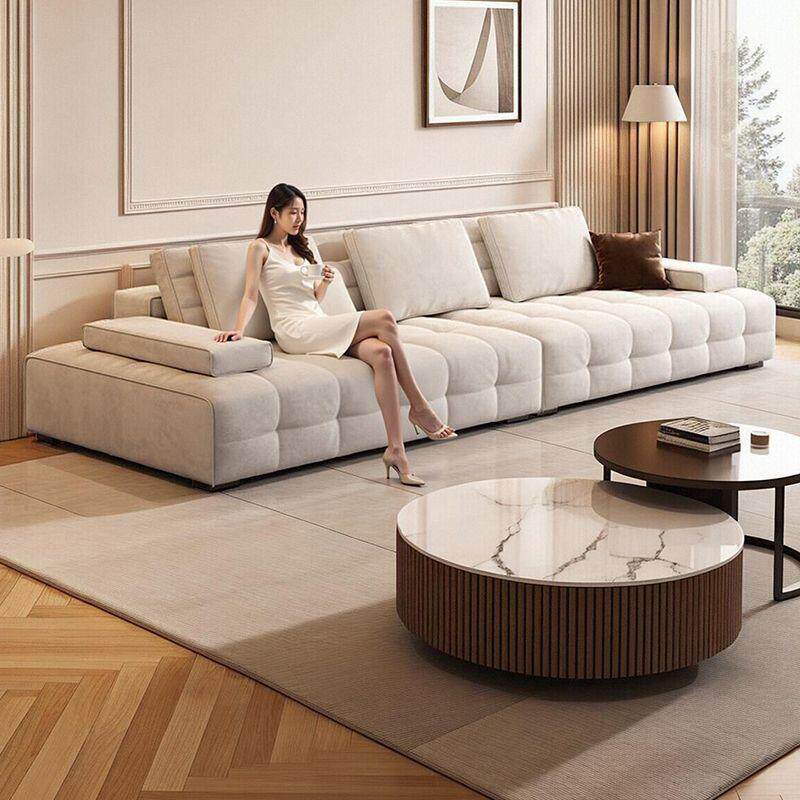 劳伦斯沙发床一体两用简约客厅直排零靠墙雪尼尔功能布艺沙发单人