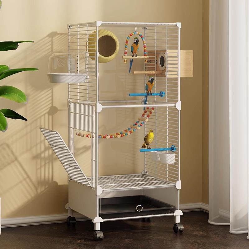 拉车套罩鸟笼鹦鹉笼子家用大号虎皮玄凤牡丹八哥专用新型豪华别墅,厨房/烹饪用具,调料置物架,淘宝优惠券,粉丝福利购,淘宝优惠卷
