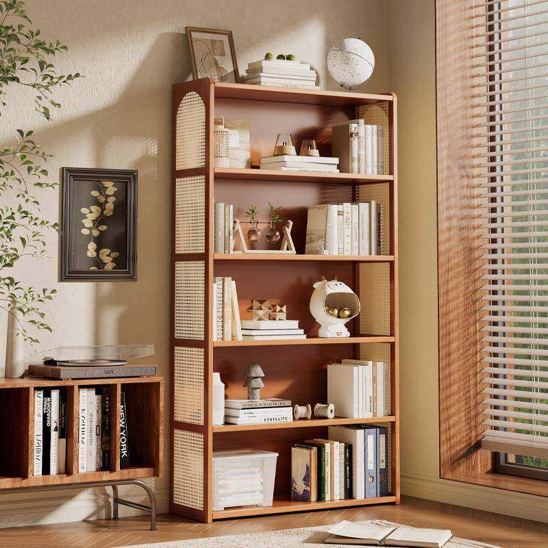 拉车套罩编藤书架落地置物架一体靠墙客厅家用收纳书本储物柜多层,厨房/烹饪用具,调料置物架,淘宝优惠券,粉丝福利购,淘宝优惠卷