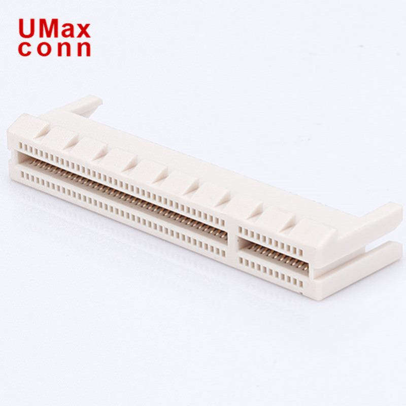 98Pin X8 PCIE连接器 夹板式 间距1.0mm 高温本色塑胶 源头厂家