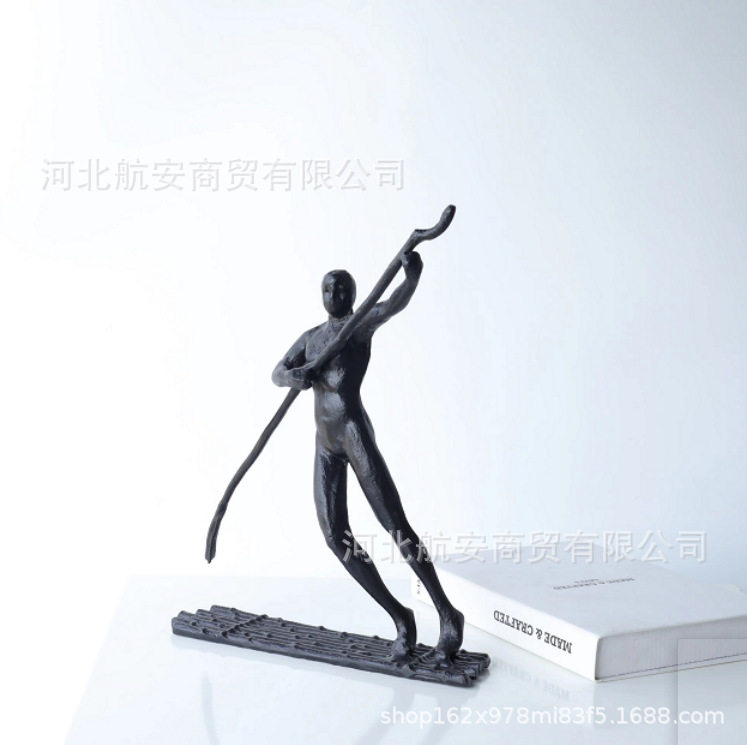 现代简约创意铸铁人物摆件样板房售楼处桌面电视柜软装饰品摆设,影音电器,更多影音配件,淘宝优惠券,粉丝福利购,淘宝优惠卷