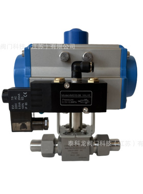 Q661N-500P 不锈钢气动高压PN500焊接球阀 单作用 双作用