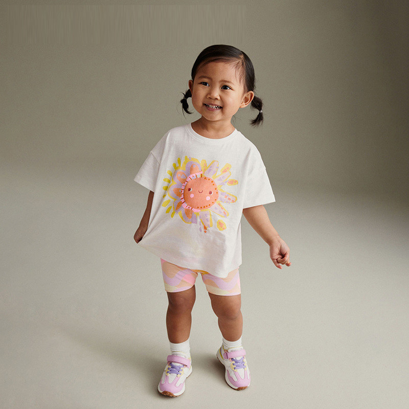 女童套装夏季新款欧美中小童可爱洋气圆领短袖休闲两件套,童装/婴儿装/亲子装,套装,淘宝优惠券,粉丝福利购,淘宝优惠卷