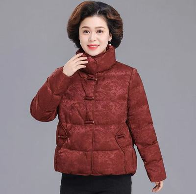 妈妈装流光棉衣棉服时尚潮牌女宽松冬装加绒外套闲流行百搭冬款