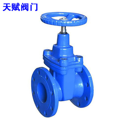 天赋 软密封球墨铸铁阀门Z45X-16Q法兰暗杠阀不锈钢闸阀Z41X-16P