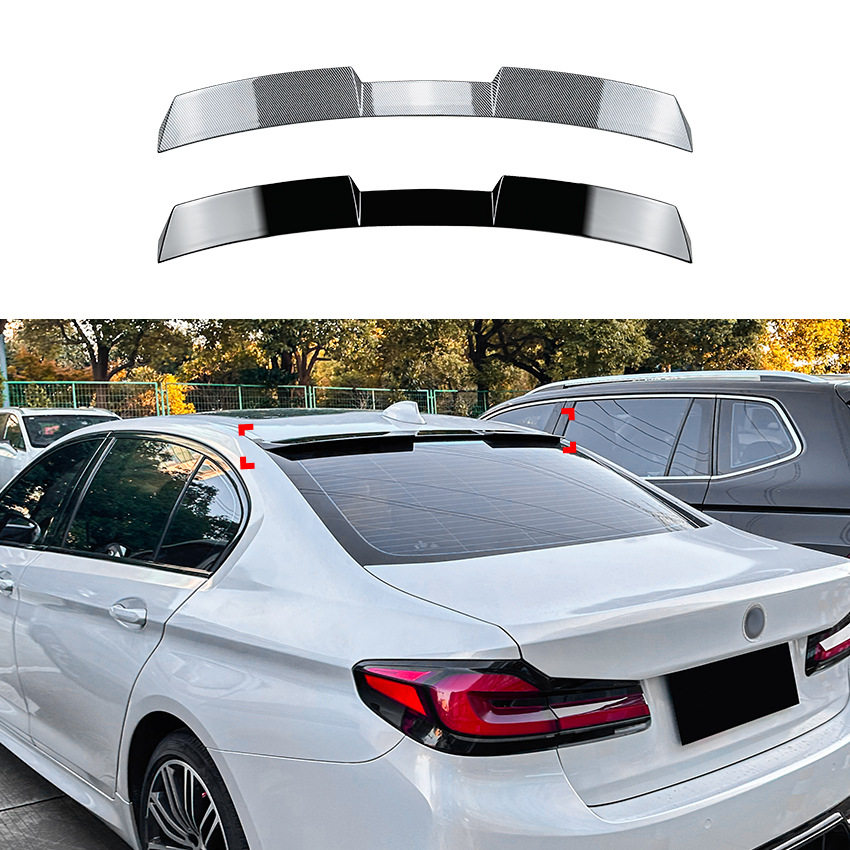 适用宝马5系G38 520i 530i 2018-2023刀锋顶翼尾翼扰流板外饰改装