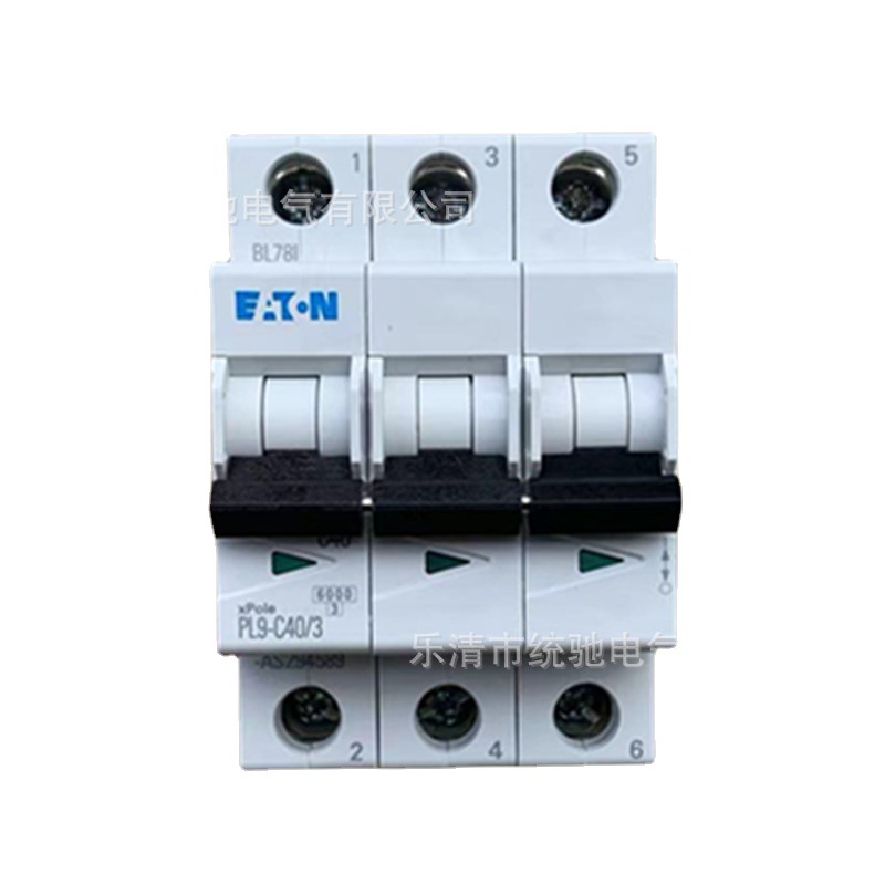EATON/伊顿穆勒 PL9-C40/3小型断路器PL9, 40A, 3P, C, 6kA