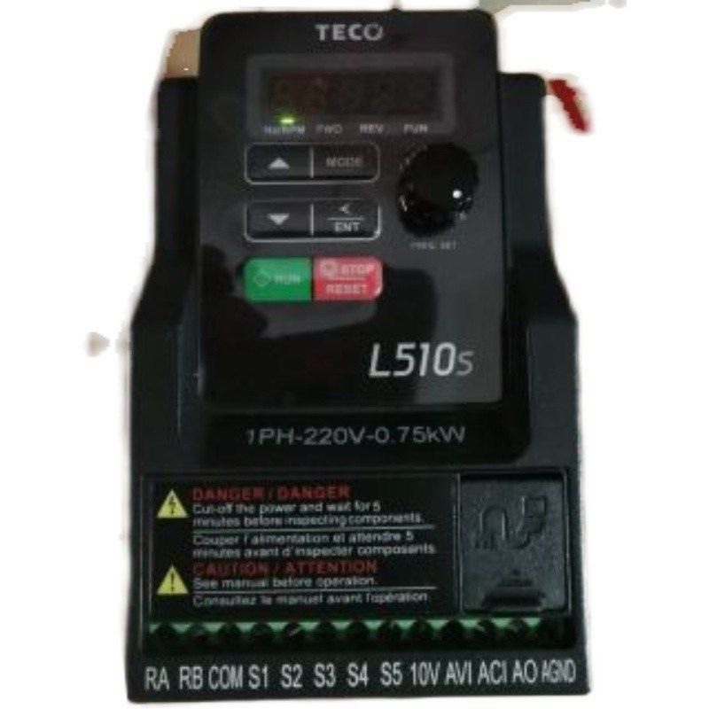 TECO东元L510-201-StH1-NC切菜机面包机专用750W变频器含13%增值