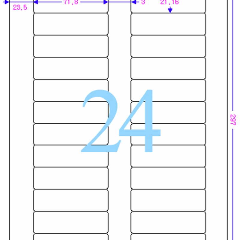 A4/打印不f干胶/标签纸/爱雷博/浅绿色标签CL521G-100张