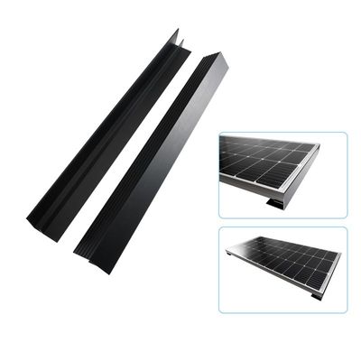 房车车顶太阳能电池板安装固定平装铝合金K光伏支架导流型材免打