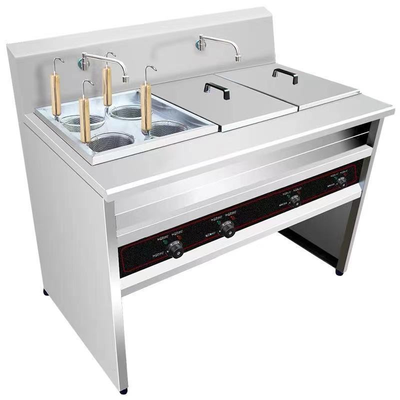 商用煮面炉燃气一炉多p用不锈钢煮面桶麻辣烫机关东煮汤面炉摆新