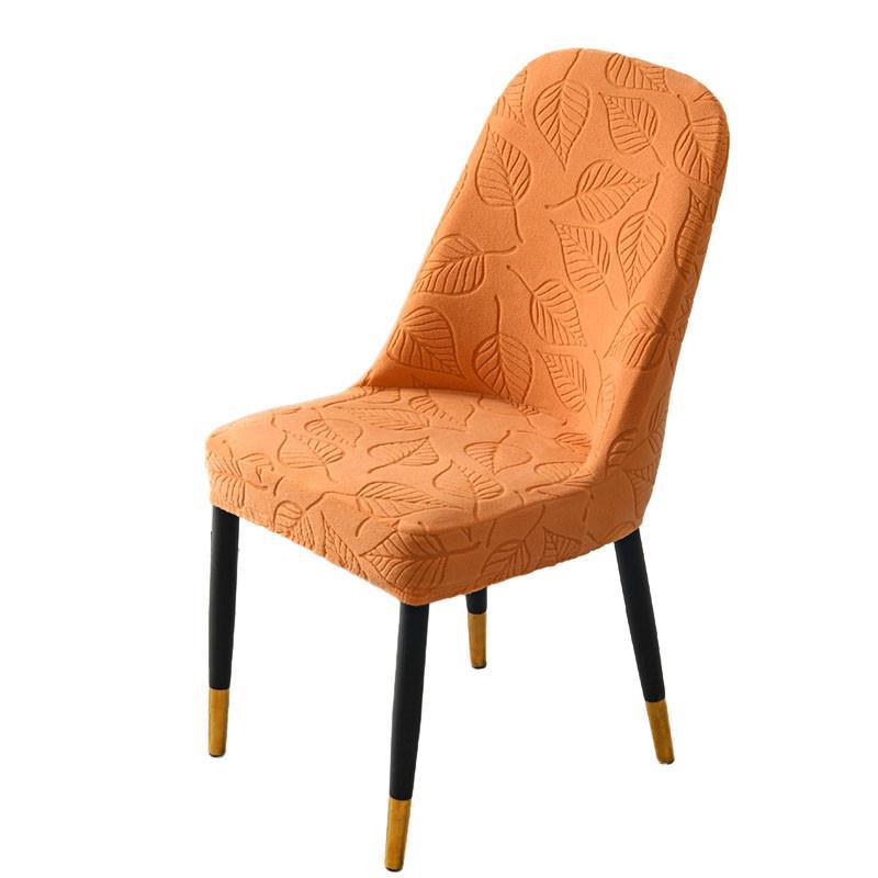 3D雕花椅子套罩弧形餐桌凳子套罩弹E力家用皮餐椅套防猫抓通用3D