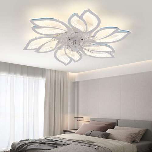 新款吸顶卧室跨境隐形风扇灯家用卧室客厅餐厅带风扇的吊扇灯一体