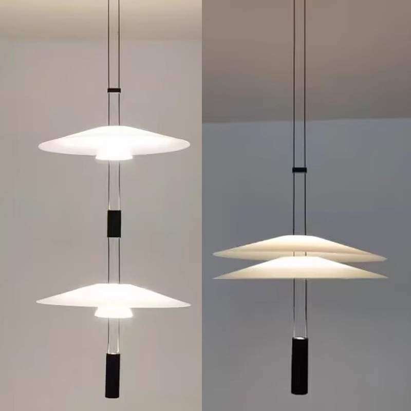 意大利现代简约创意飞碟客厅火烈鸟书房艺术个性饭厅北欧餐厅吊灯