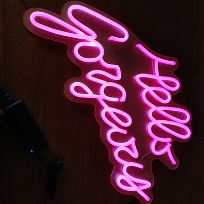 Outdoor decorate soft tube sign neon light letterUs for wall