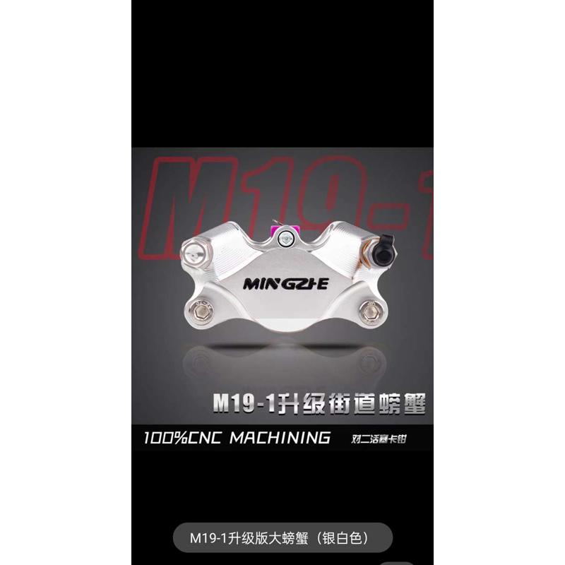 明浙直供M19街道版大螃蟹对二活塞卡钳摩托车电动Z车碟刹改装
