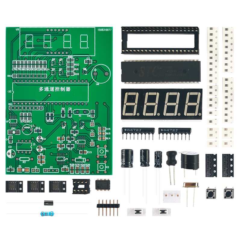 多通道数字控制器及测试电路电子装配焊接练习竞赛O套件JS-56-112