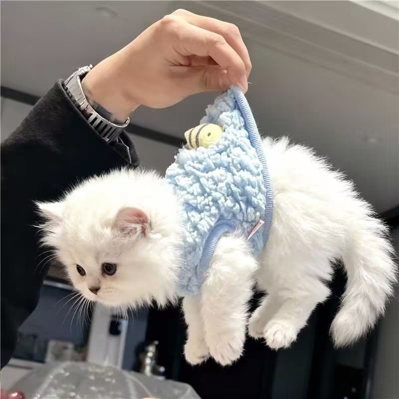 幼猫奶狗衣服秋冬小号背心茶杯犬