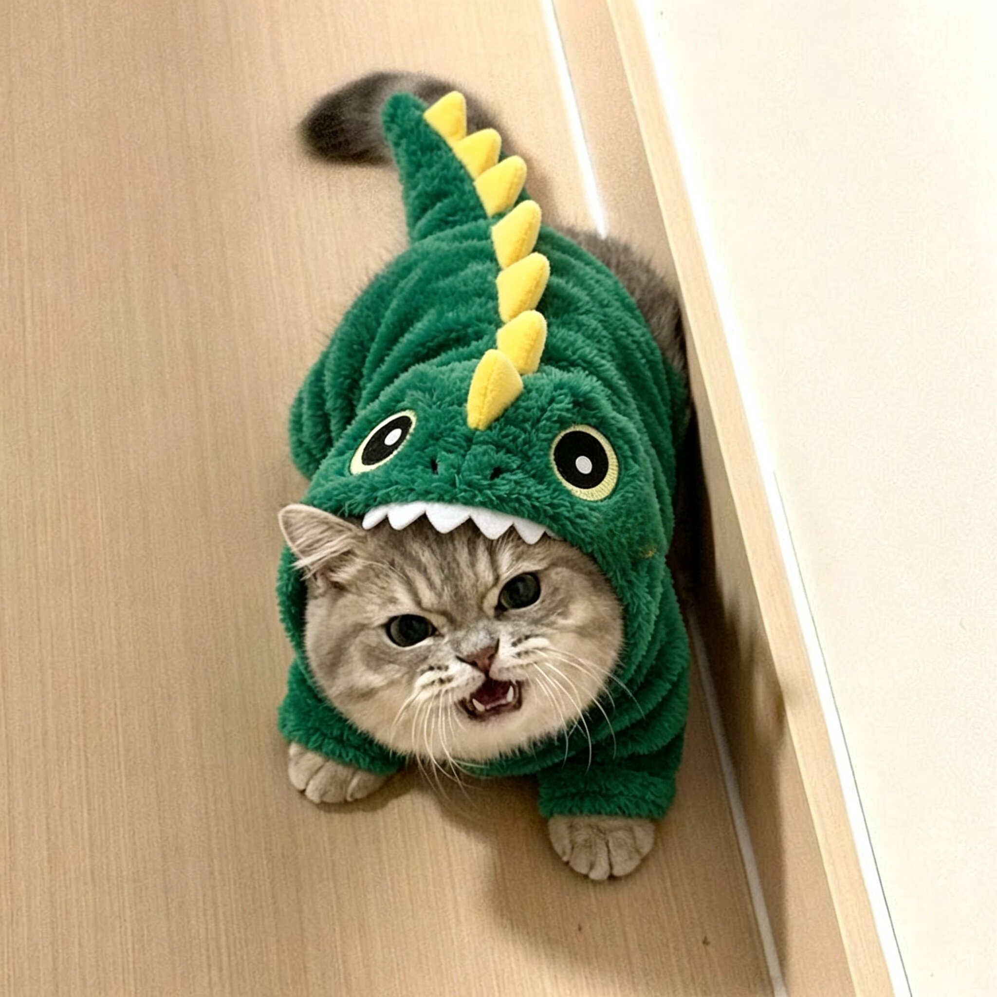 猫咪衣服秋冬款恐龙变身装防掉毛