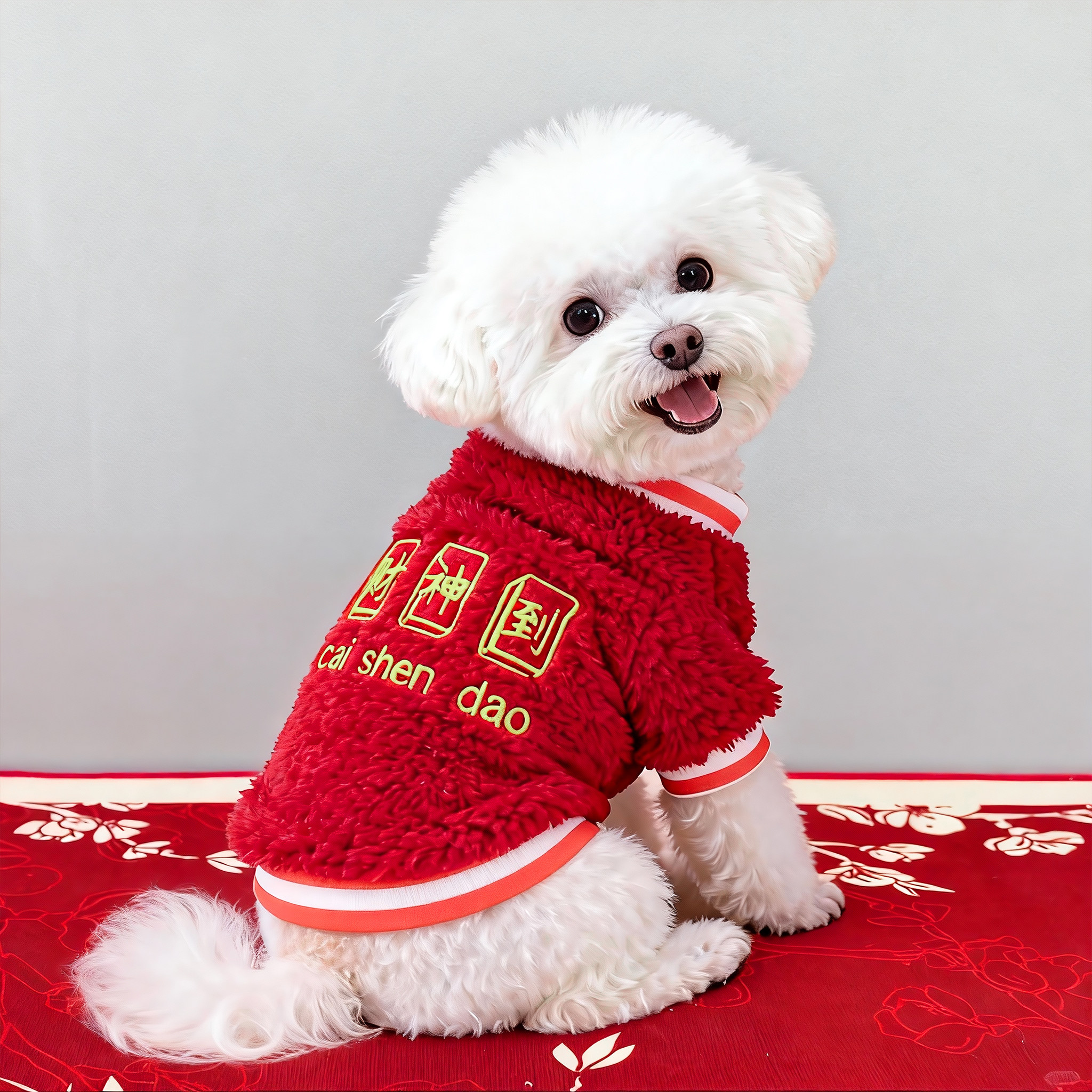 新年狗狗衣服秋冬保暖喜庆财神到卫衣泰迪比熊小型犬宠物猫咪绒衣,宠物/宠物食品及用品,狗宠物服装/雨衣,淘宝优惠券,粉丝福利购,淘宝优惠卷