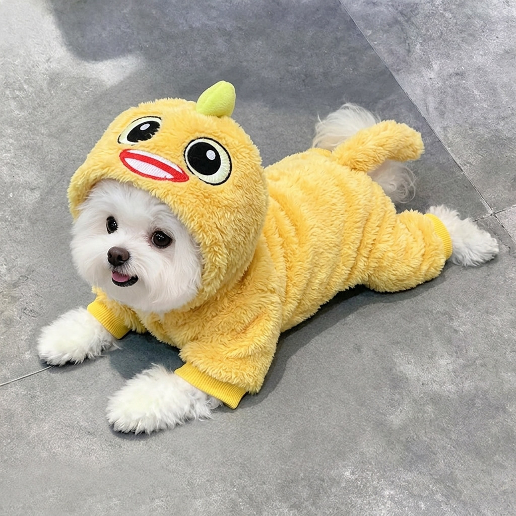 狗狗衣服可爱恐龙变身装秋冬保暖可牵引比熊泰迪小型犬猫咪四脚衣