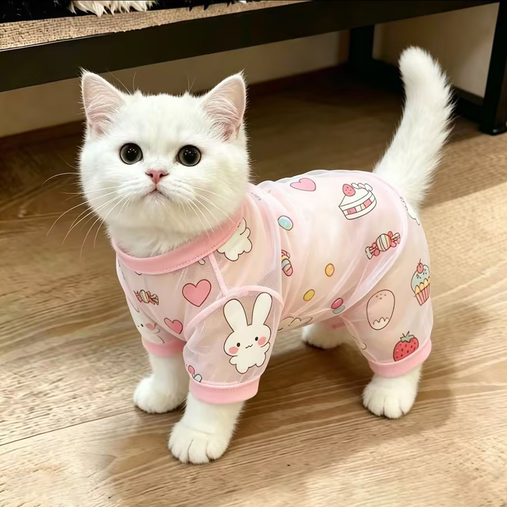 猫咪衣服凉凉衣薄款透气防掉毛图片